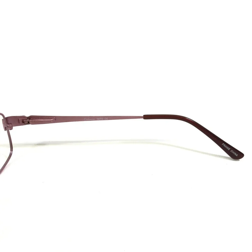 Enhance Eyeglasses Frames 3870 ROSE Rose Gold Rectangular Wire Rim 53-17-140